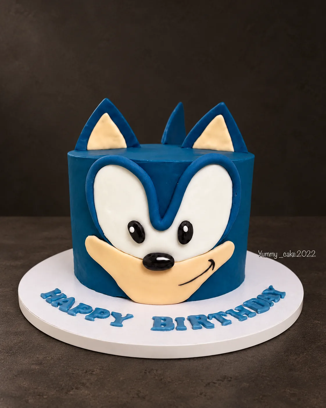 Blue character cake